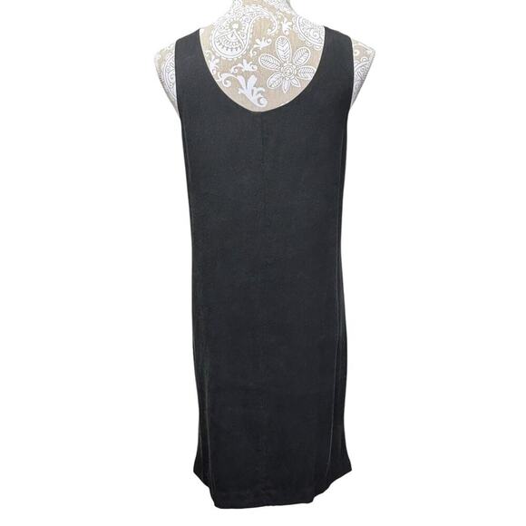 Theory Sleeveless Silk Shift Mini‎ Dress Size 10 Elegant Stretch LBD Minimalist - Picture 3 of 7